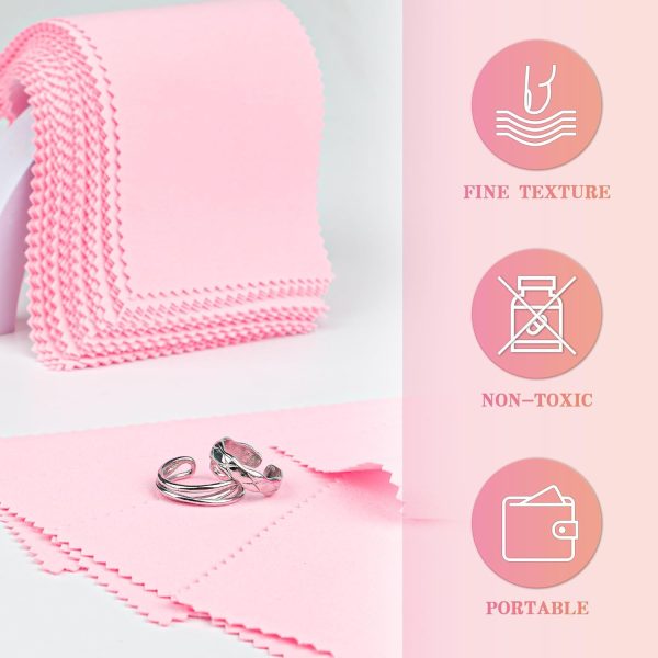 8x16cm Jewelry Cleaning Cloth - 30 Pcs Individually Wrapped Silver Polishing Cloth for Jewelry Polishing Cloth for Sterling Silver | Gold | Brass | Platinum - Image 5